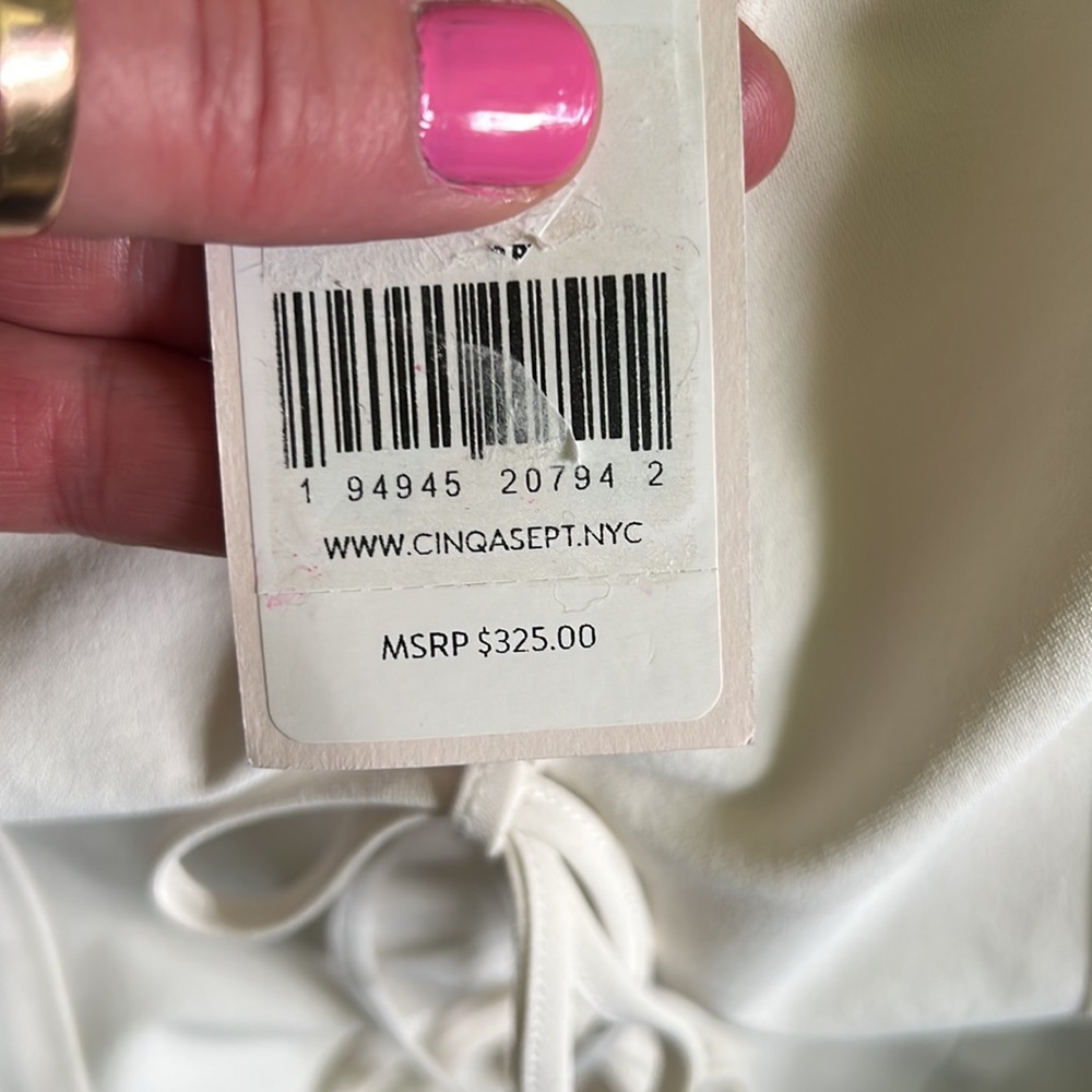 Like new Cinq a Sept Ivory Brit top, Large - Picture 11 of 11